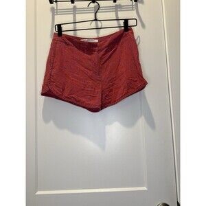 Diane Von Furstenburg Tiffany Clean Red Purple Leopard Camo Silk Shorts 0 XS
